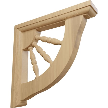 Ekena Millwork 1 1/2"W x 7"D x 7"H Andrea Wagon Wheel Bracket, Cherry BKT01X07X07ADCH